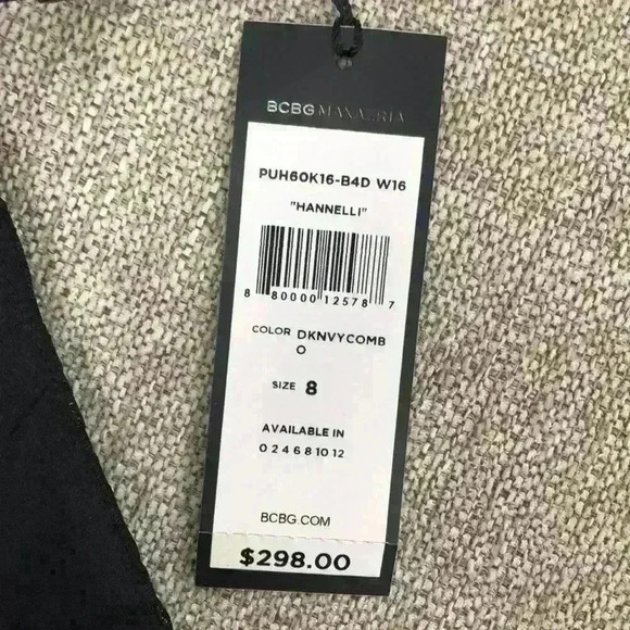 NWT BCBGMaxazria Hanneli Leopard-Jacquered Dress - Picture 12 of 12